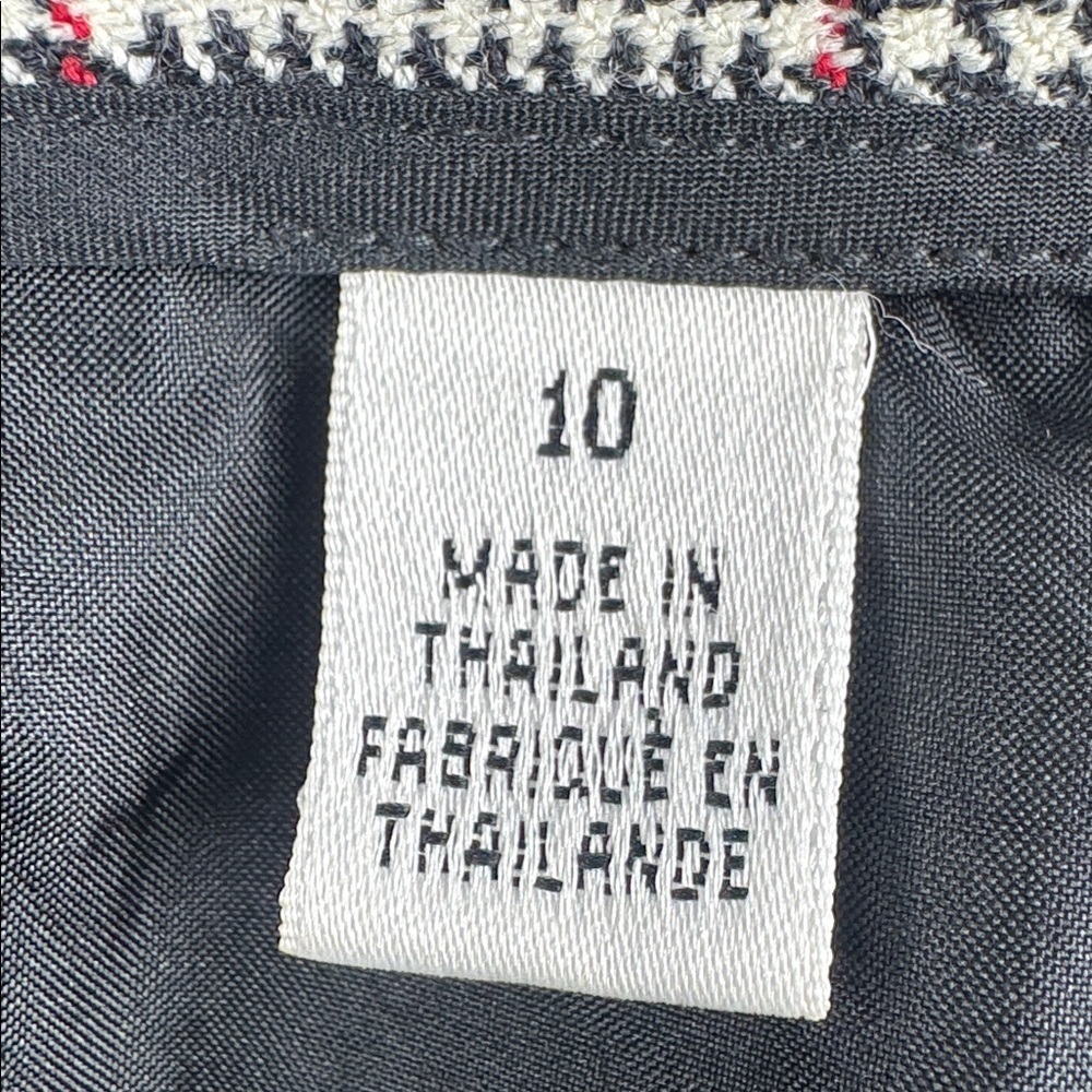 Talbots 100% Wool Black & White Houndstooth Dress Pant - Picture 5 of 7